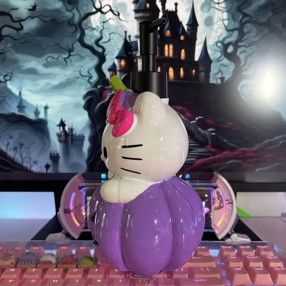 Hello Kitty Halloween Soap Pump Pumpkin Pink Lotion Dispenser Purple 2024 Sanrio
